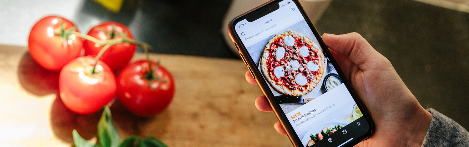 Person browsing the Chef’s Feed in the Brava App
